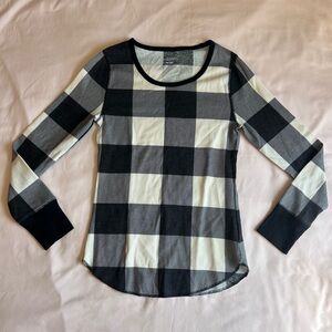 Old Navy Printed Thermal-Knit Long-Sleeve Pajama Top - Size Small